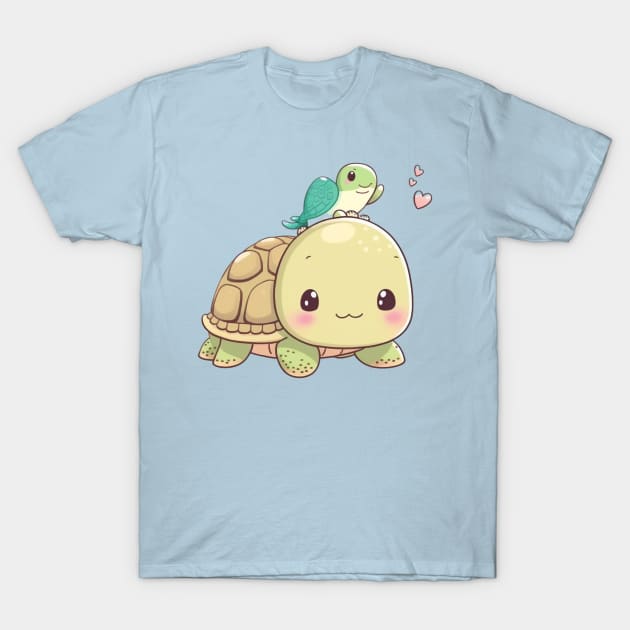 Turtle cute kawaii T-Shirt by SimoneSpagnuolo